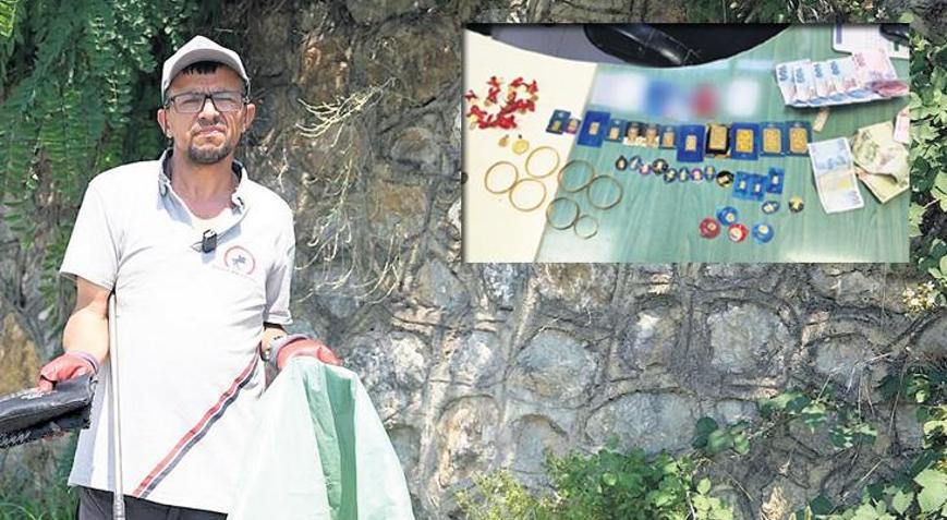 Çöpten 3.5 milyon TLlik altın buldu Polise teslim etti