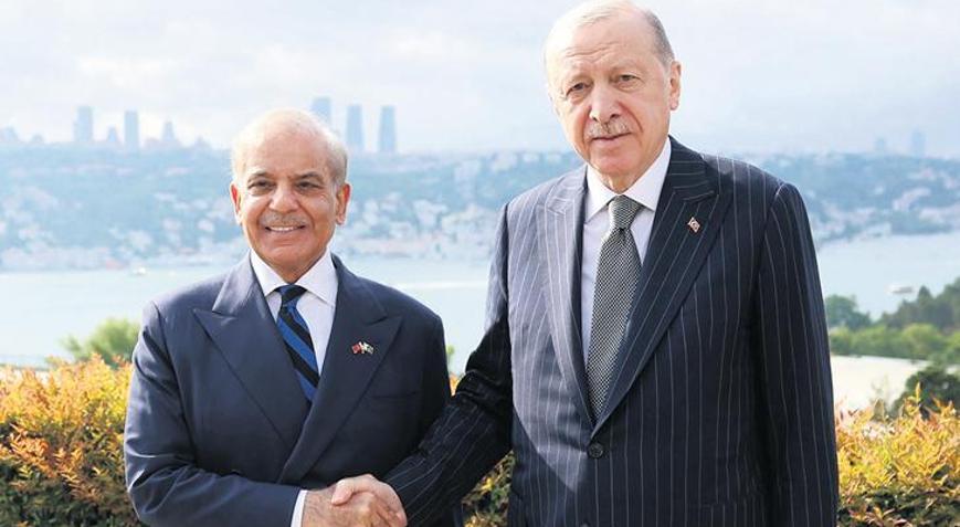 Cumhurbaşkanı Erdoğan Pakistan Başbakanı Şerif’i kabul etti: ‘İsraİl hükümeti savaş bağımlısı’