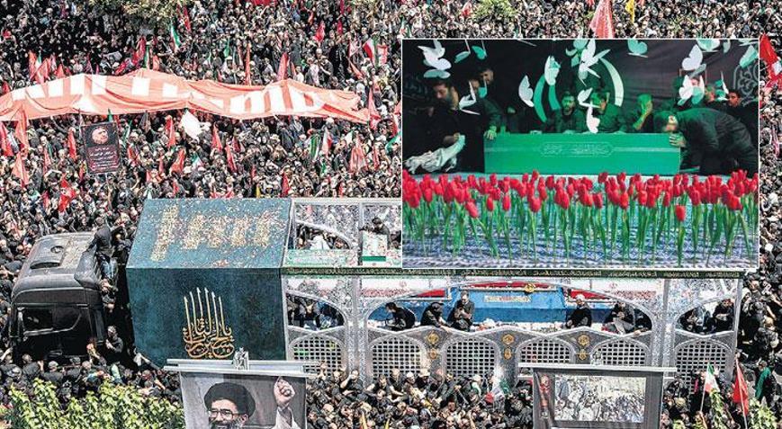 İran sokaklarında eski lidere veda