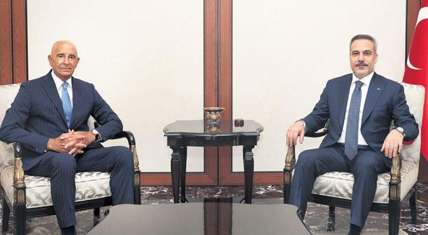 Dışişleri Bakanı Hakan Fidan, Barrack ile görüştü