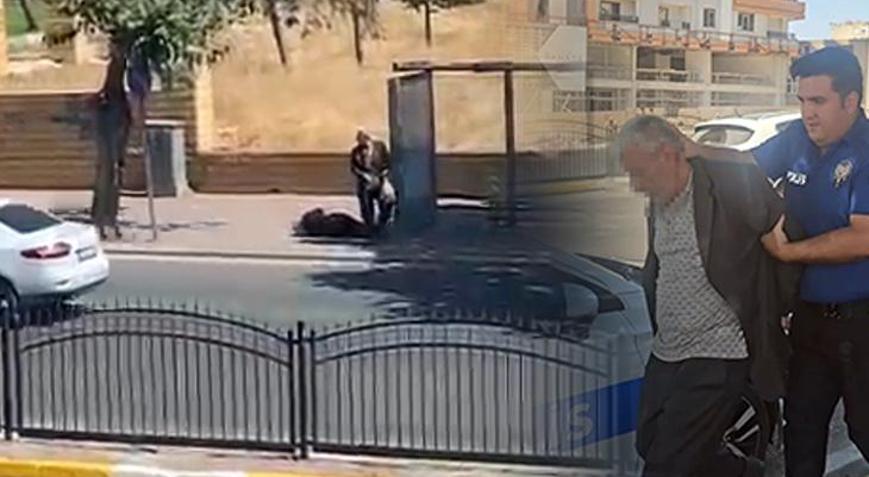 Şanlıurfada dehşet anları Durakta bekleyen eşini vurdu, polise teslim oldu