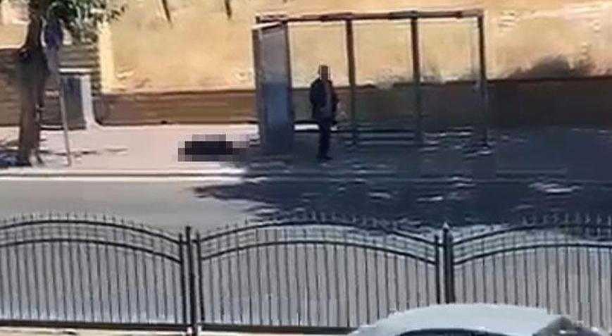 Şanlıurfada dehşet anları Boşanma aşamasındaki eşini durakta görünce kurşun yağdırdı