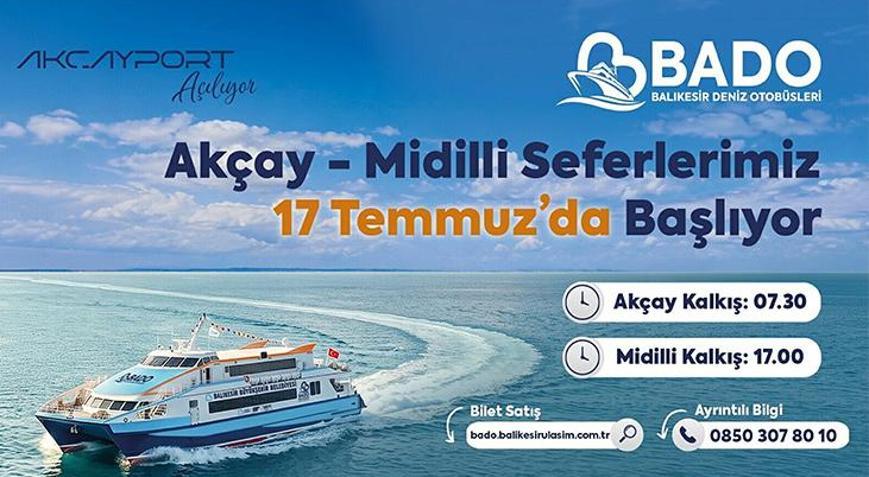 Akçay-Midilli deniz otobüsü seferleri başlıyor Tarih belli oldu, bilet fiyatları açıklandı