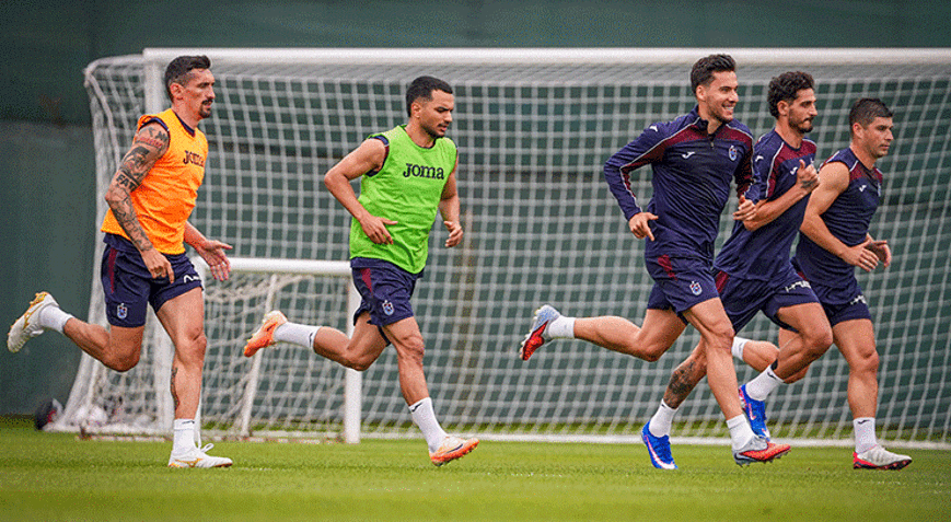 Trabzonspor hazırlıklarına çift antrenmanla devam etti