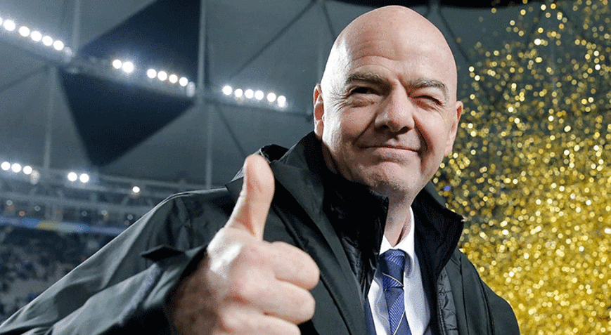 FIFA Başkanı Gianni Infantinonun her şeye rağmen keyfi yerinde