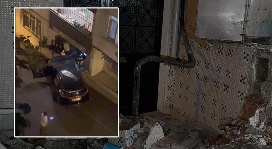 Gaziosmanpaşa’da otomobil doğal gaz kutusuna çarptı 3 katlı bina tahliye edildi