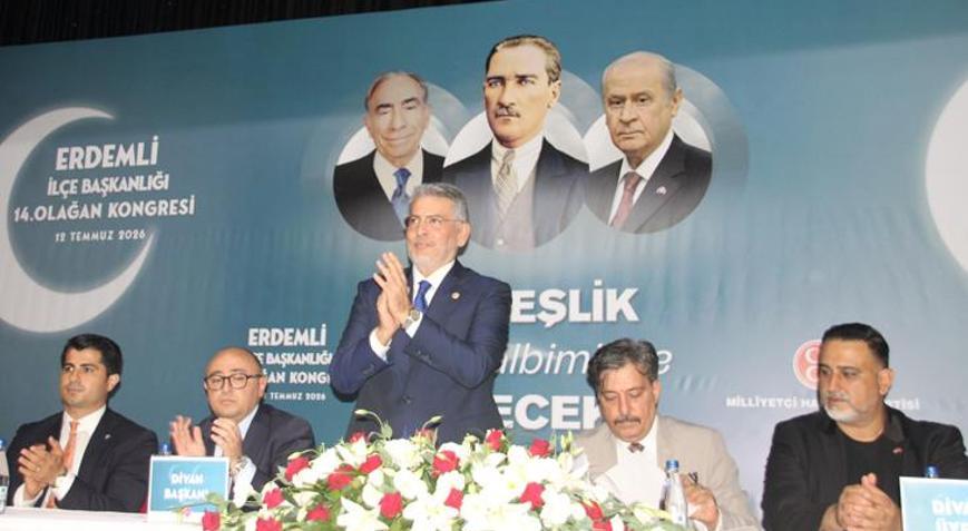 MHP Erdemli İlçe Başkanı yeniden Erol Erdoğan oldu