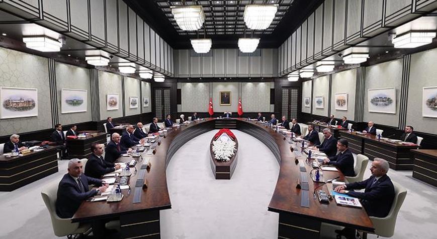 Kabine, Cumhurbaşkanı Erdoğan başkanlığında toplandı