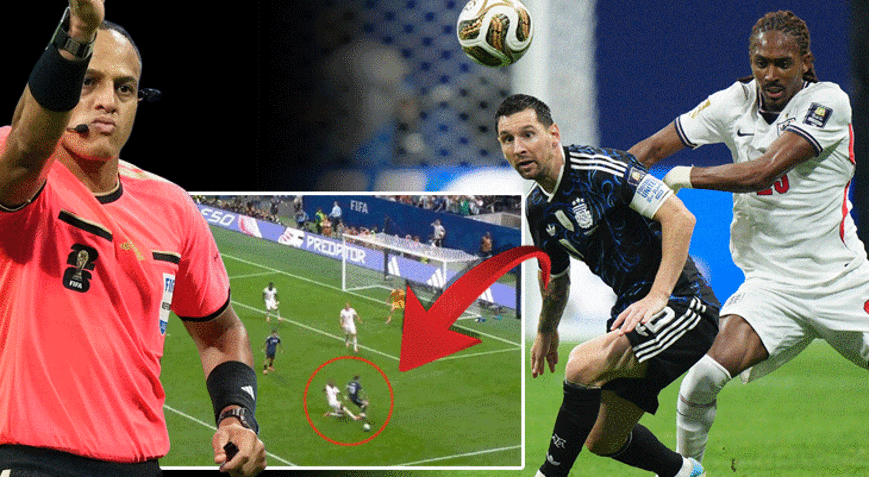 Dünya Kupasında İngiliz taraftarların VAR ve Messi isyanı Arjantinin golü öncesi faul iddiası