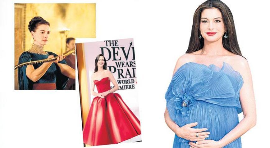 Kırmızı halıdan tribüne Anne Hathaway