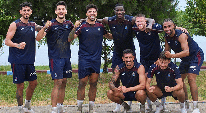 Trabzonspordan kumda antrenman