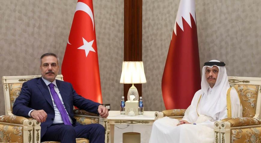 Dışişleri Bakanı Hakan Fidan, Katar Başbakanı ve Dışişleri Bakanı Al Sani ile görüştü