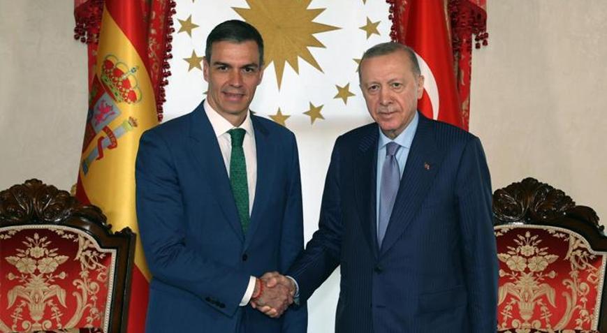 Cumhurbaşkanı Erdoğan, İspanya Başbakanı Pedro Sanchez ile görüştü