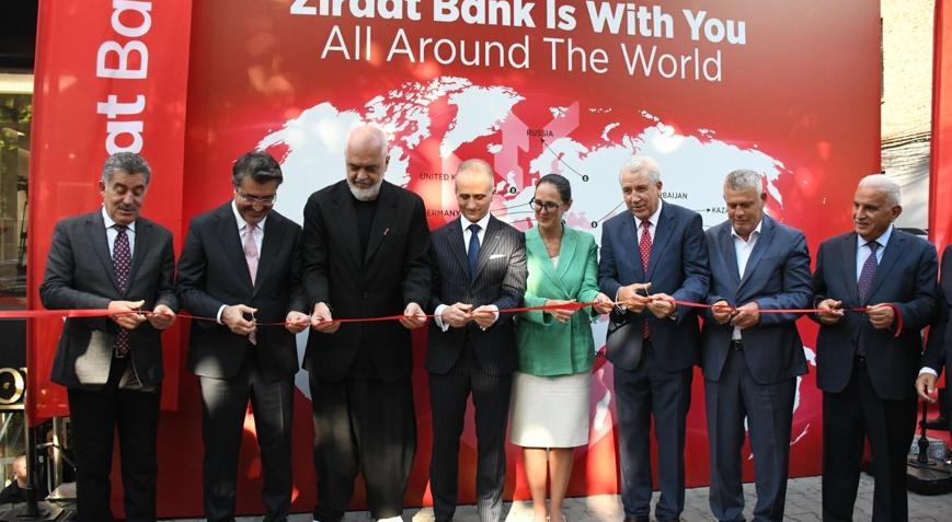 Ziraat Bankası’nın Tiran şubesi törenle açıldı