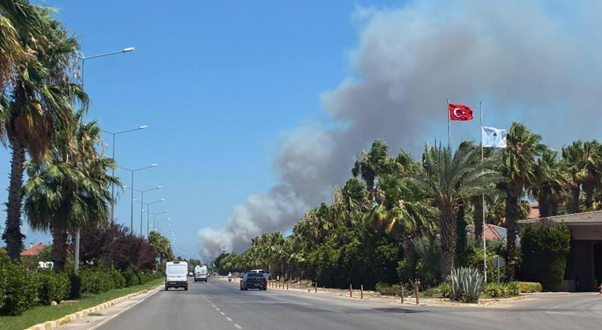Antalyada orman yangını