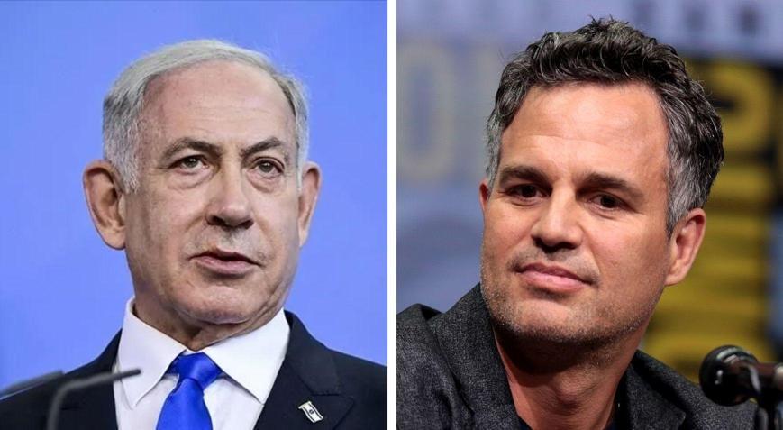Mark Ruffalodan Netanyahuya çok sert sözler Sen manyak bir katilsin
