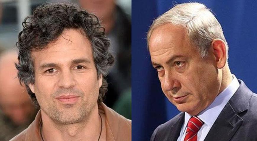 Hollywood yıldızı Mark Ruffalodan Netanyahuya: Sen manyak bir katilsin