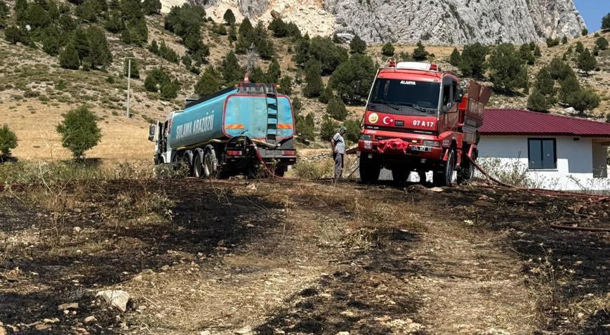 Otluk yangını söndürüldü