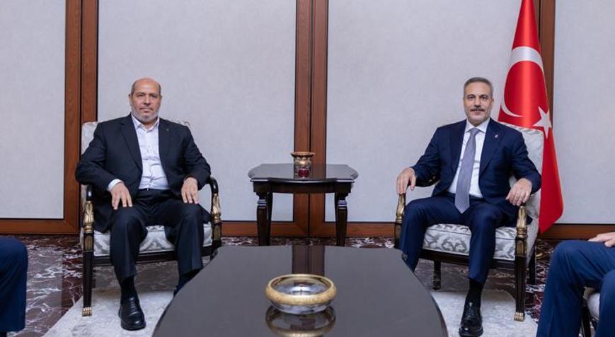 Dışişleri Bakanı Hakan Fidan, Hamas Siyasi Büro Başkanı Hayyeyi kabul etti