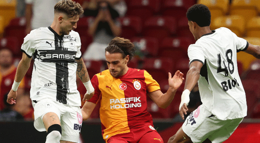 Galatasaray hazırlık maçında Rennes ile yenişemedi 6 gollü maç nefes kesti