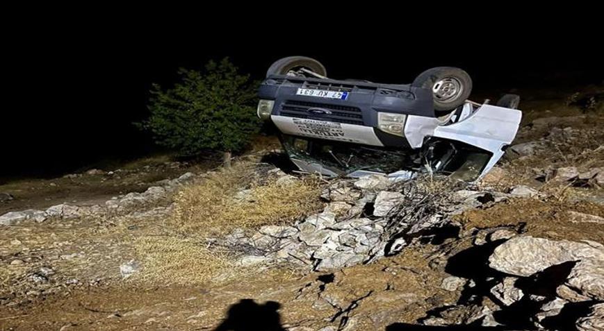 Batman’da feci kaza Minibüs şarampole uçtu: 5 yaralı