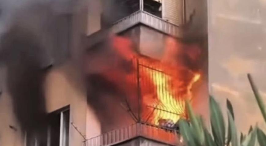Gaziantepte yangın faciası Yaşlı kadın yanarak can verdi