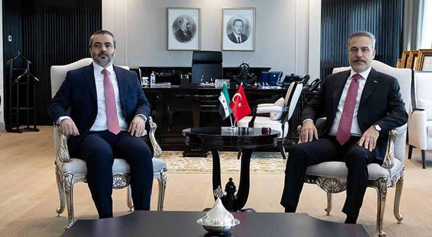 Dışişleri Bakanı Hakan Fidan, Suriyeli mevkidaşı Şeybani ile bir araya geldi