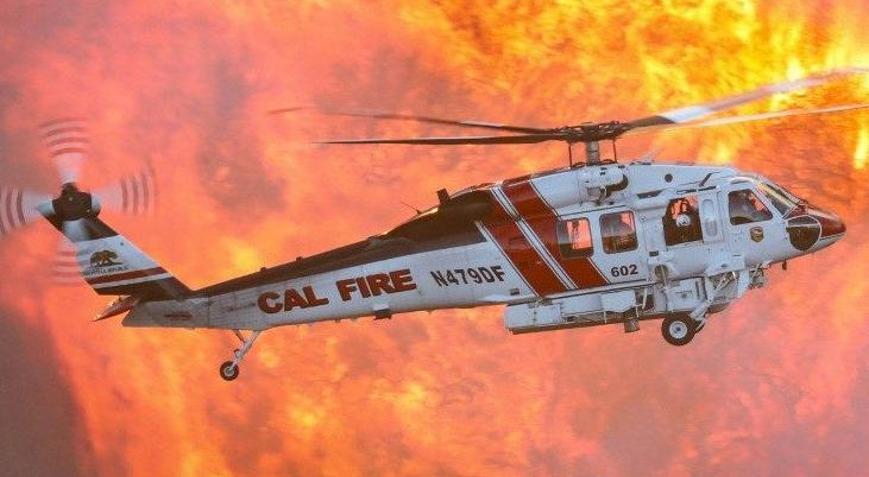 ABDde yangın söndürme helikopteri düştü 2 kişiden haber alınamıyor