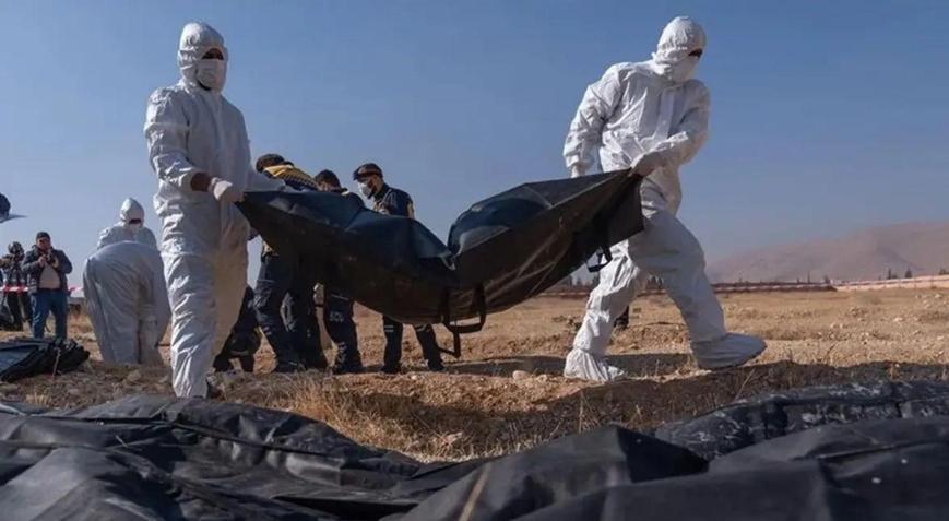 Suriyede bir toplu mezar daha İki noktada insan kalıntıları bulundu