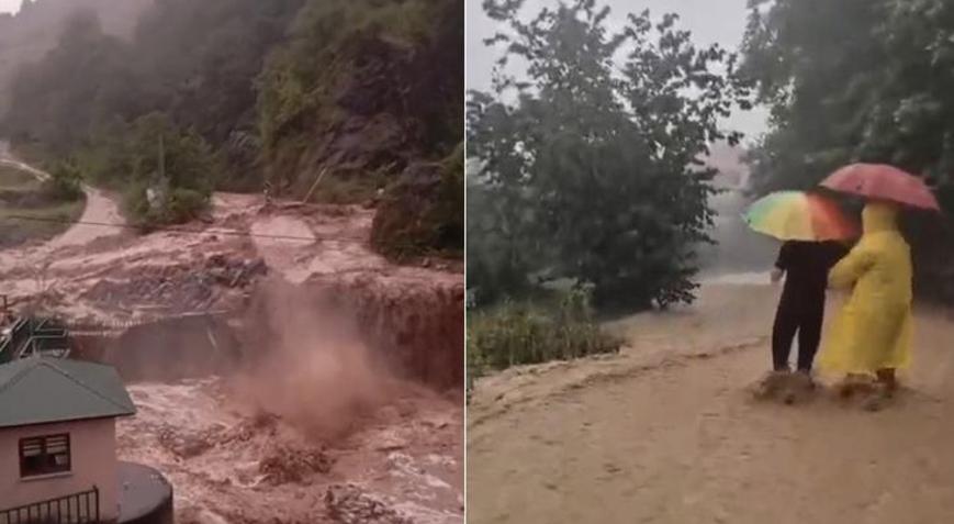 Giresunda şiddetli yağış Dereler taştı; Tirebolu-Doğankent yolu ulaşıma kapandı