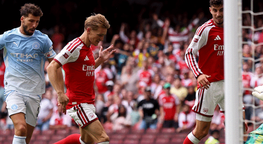 Arsenal, Manchester Cityi farklı geçti Community Shieldin sahibi oldu