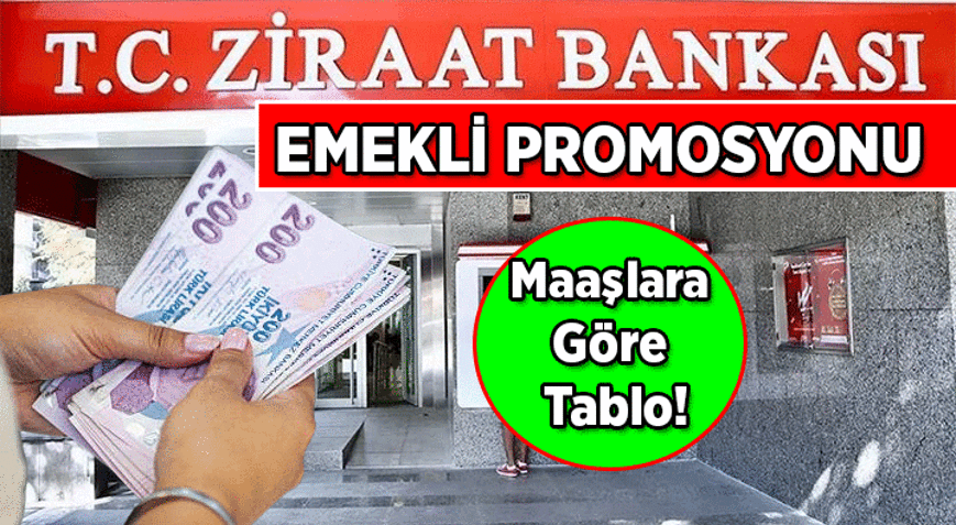 3 YILLIK TAAHHÜTE PEŞİN ÖDEME 💥 Ziraat Bankasının Emekli Promosyonu ne kadar, kaç TL Ziraat Bankasının Maaşlara Göre Emekli Promosyon Tablosu