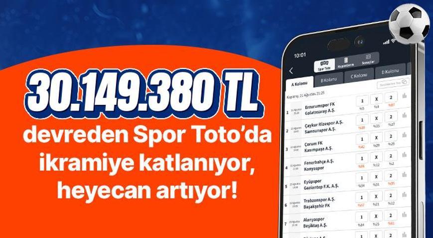 30.149.380 TL devreden Spor Toto’da ikramiye katlanıyor, heyecan artıyor