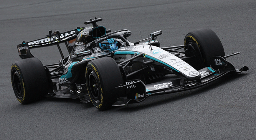 Formula 1 Hollanda Grand Prixsinde sprint yarışını kazanan George Russell