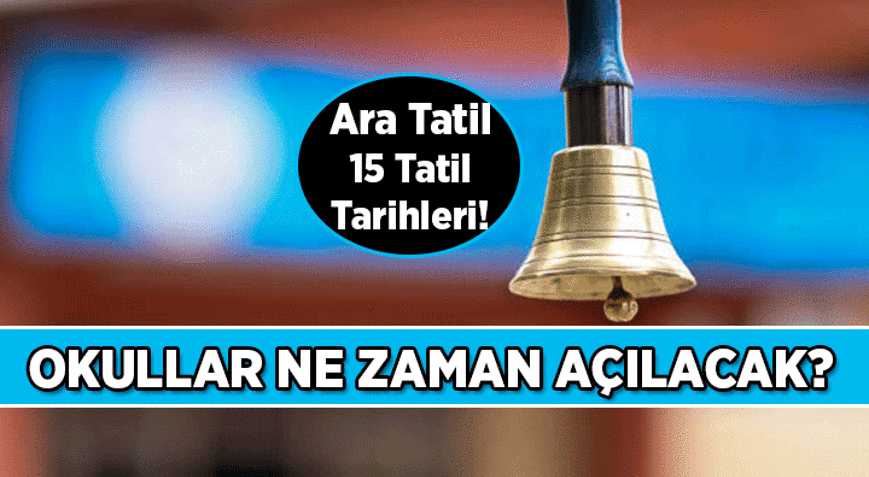 MEB AKADEMİK TAKVİM 🔔 Okullar ne zaman açılıyor, 1. sınıflar okula ne zaman başlıyor 2026-2027 İlkokul, ortaokul, liseler için ara tatil, 15 tatil hangi tarihte