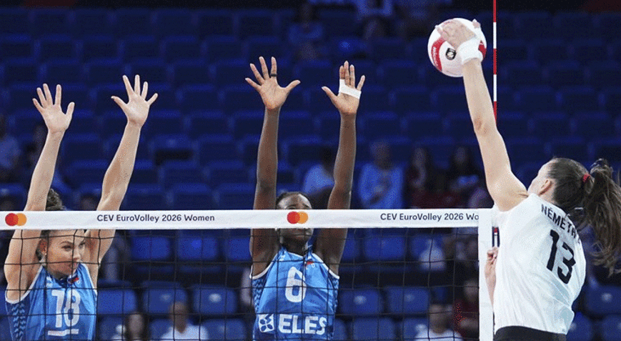 Avrupa Voleybol Şampiyonasında Slovenya, Macaristanı set vermeden geçti
