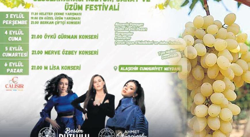 Üzümün başkentinde coşku başlıyor