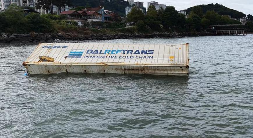 Orduda kıyıya vuran gizemli konteyner İnceleme başlatıldı