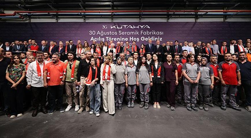 NG Kütahya 30 Ağustos Seramik Fabrikası açıldı