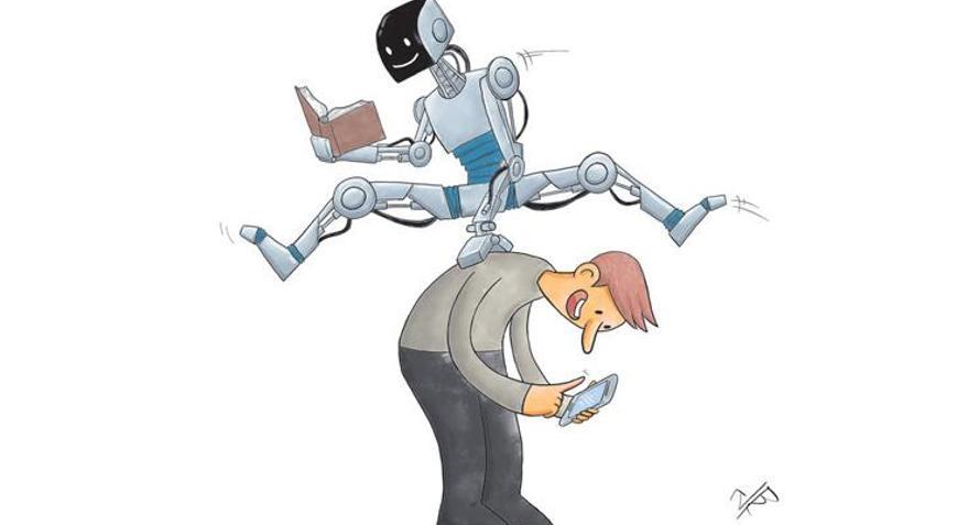 Robot değil insan çizimi