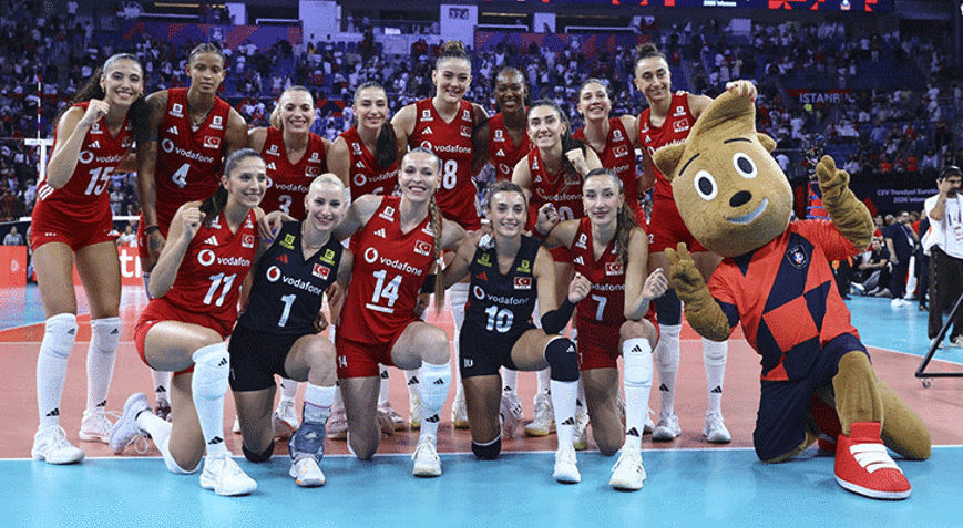Avrupa Şampiyonasında Filenin Sultanlarının çeyrek finalde rakibi Almanya