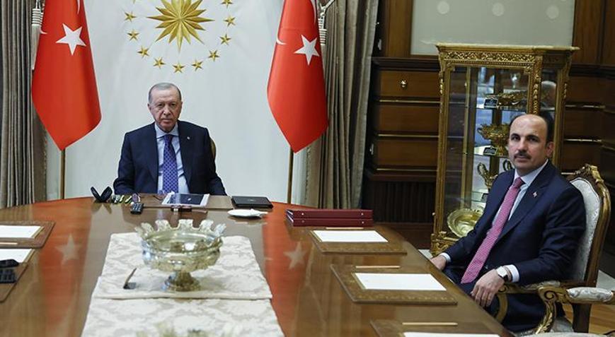 Cumhurbaşkanı Erdoğan, Konya Büyükşehir Belediye Başkanı Uğur İbrahim Altay’ı kabul etti