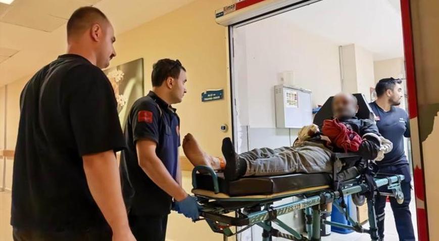 Ormanlık alanda feci kaza Ellerini zincire sıkıştıran adamın 6 parmağı koptu