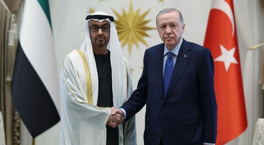 Cumhurbaşkanı Erdoğan, Birleşik Arap Emirlikleri Devlet Başkanı Şeyh Al Nahyan ile görüştü