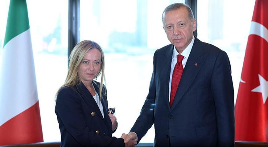 İtalya Başbakanı Meloniden Cumhurbaşkanı Erdoğana teşekkür