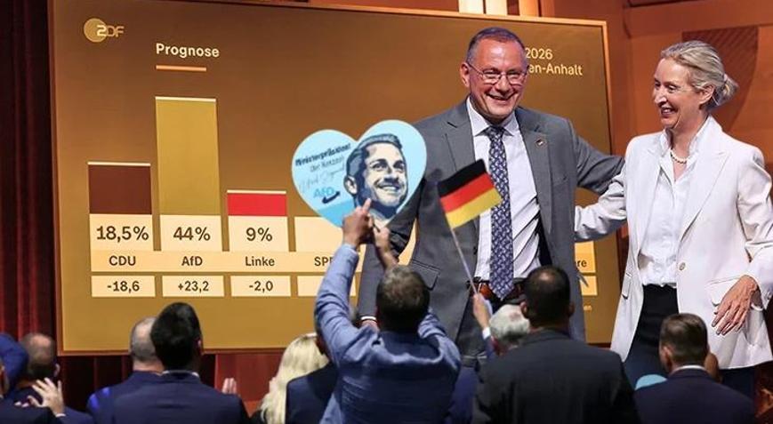 Almanya için dönüm noktası Saksonya-Anhalt eyalet meclisi seçimini aşırı sağcı AfD kazandı