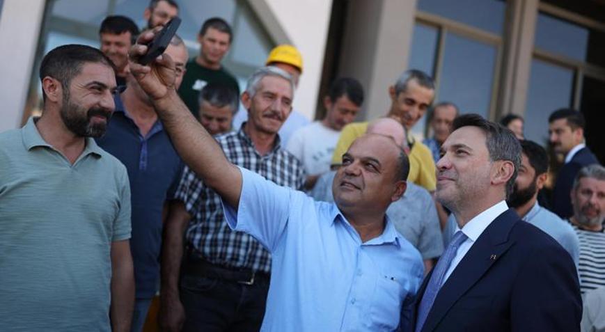 Bakan Bayraktar Doruk Madencilik işçilerini kabul etti: Haklı mücadelenizde yanınızda olduk
