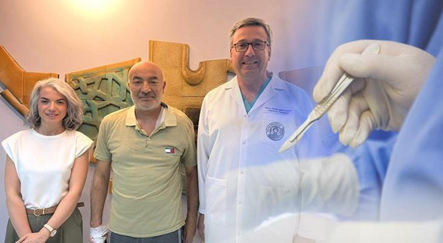 Omzundaki kötü huylu tümörden Kayseride kurtuldu Sırtından parça alıp kapatmışlar