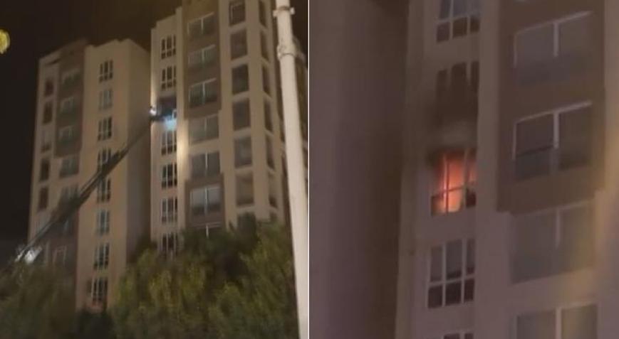 Büyükçekmece’de 12 katlı binada yangın Mahsur kalan 3 kişi kurtarıldı