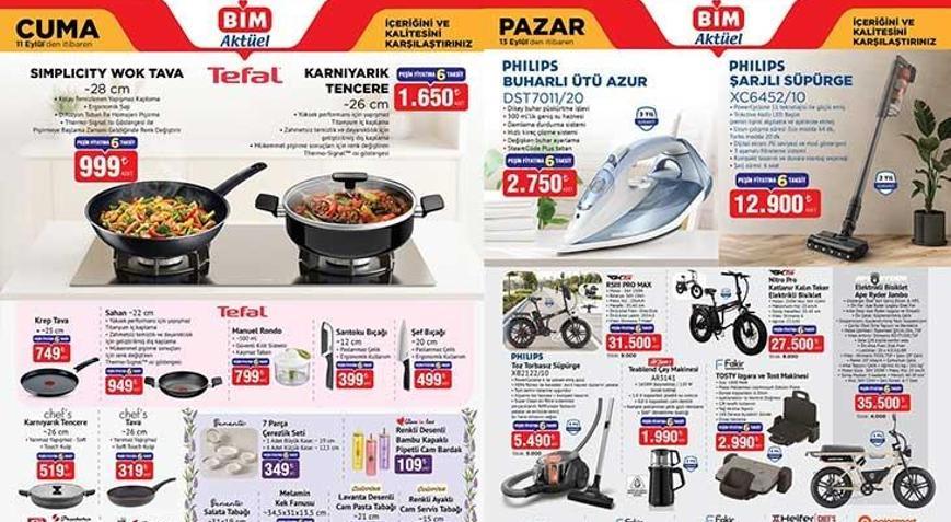 BUGÜN SATIŞTA BİM 11 EYLÜL KATALOĞU BİM 11 Eylül Cuma aktüel kataloğunda hangi ürünler satışa sunulacak Karnıyarık Tencere, Wok Tava, Manuel Rondo, Emaye Közmatik / Tepsi, Çelik Kesme Panosu, İki Katlı Şampuanlık
